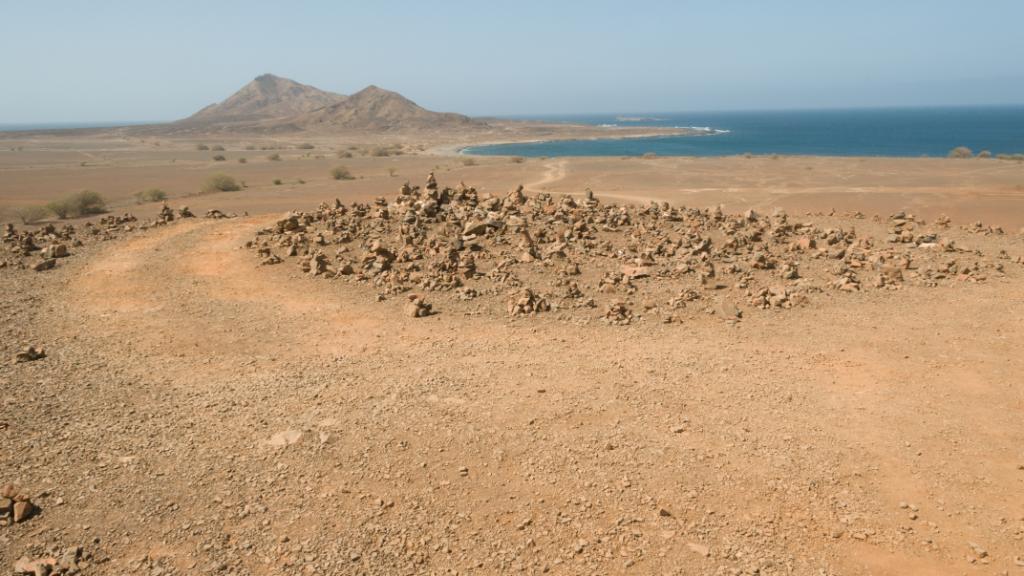 "wunderschöne" Steinwüste, die Landschaft auf Sal 